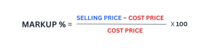 Markup Formula Illustration that is used in Markup Calculator
